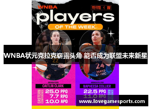 WNBA状元克拉克崭露头角 能否成为联盟未来新星